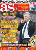 Portada diario AS del 8 de Noviembre de 2013