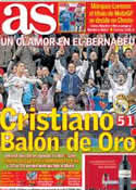 Portada diario AS del 10 de Noviembre de 2013