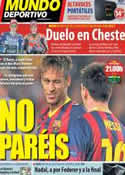 Portada Mundo Deportivo del 10 de Noviembre de 2013