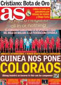 Portada diario AS del 14 de Noviembre de 2013