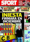 Portada diario Sport del 14 de Noviembre de 2013