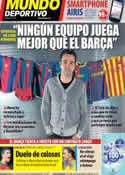 Portada Mundo Deportivo del 15 de Noviembre de 2013