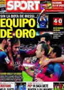 Portada diario Sport del 24 de Noviembre de 2013