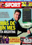 Portada diario Sport del 29 de Noviembre de 2013