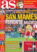 Portada diario AS del 2 de Diciembre de 2013