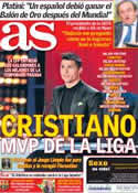 Portada diario AS del 3 de Diciembre de 2013