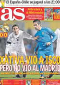 Portada diario AS del 8 de Diciembre de 2013