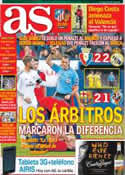 Portada diario AS del 15 de Diciembre de 2013