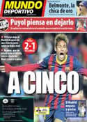 Portada Mundo Deportivo del 15 de Diciembre de 2013