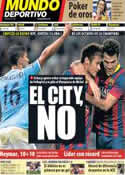 Portada Mundo Deportivo del 16 de Diciembre de 2013