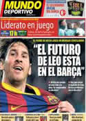 Portada Mundo Deportivo del 22 de Diciembre de 2013