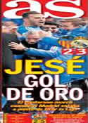 Portada diario AS del 23 de Diciembre de 2013