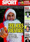 Portada diario Sport del 26 de Diciembre de 2013