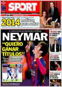 Portada diario Sport del 28 de Diciembre de 2013