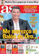 Portada diario AS del 29 de Diciembre de 2013