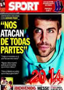 Portada diario Sport del 2 de Enero de 2014