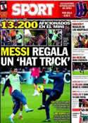 Portada diario Sport del 4 de Enero de 2014