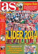 Portada diario AS del 5 de Enero de 2014