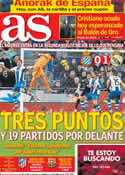 Portada diario AS del 13 de Enero de 2014