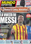 Portada Mundo Deportivo del 19 de Enero de 2014