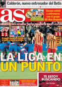 Portada diario AS del 20 de Enero de 2014