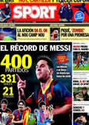 Portada diario Sport del 22 de Enero de 2014