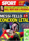 Portada diario Sport del 23 de Enero de 2014