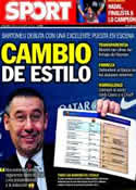 Portada diario Sport del 25 de Enero de 2014