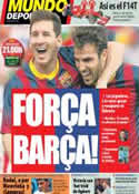 Portada Mundo Deportivo del 26 de Enero de 2014