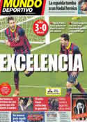 Portada Mundo Deportivo del 27 de Enero de 2014