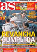 Portada diario AS del 6 de Febrero de 2014