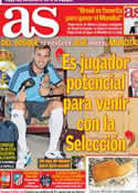 Portada diario AS del 7 de Febrero de 2014