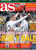 Portada diario AS del 8 de Febrero de 2014