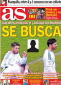 Portada diario AS del 13 de Febrero de 2014