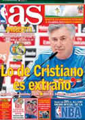 Portada diario AS del 16 de Febrero de 2014