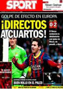 Portada diario Sport del 19 de Febrero de 2014