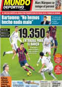 Portada Mundo Deportivo del 21 de Febrero de 2014