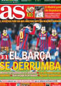 Portada diario AS del 23 de Febrero de 2014