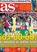 Portada diario AS del 24 de Febrero de 2014