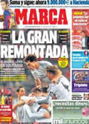 Portada diario Marca del 24 de Febrero de 2014