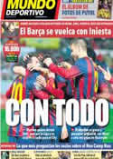 Portada Mundo Deportivo del 8 de Marzo de 2014