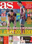 Portada diario AS del 9 de Marzo de 2014