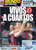 Portada Mundo Deportivo del 13 de Marzo de 2014