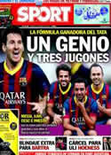 Portada diario Sport del 14 de Marzo de 2014