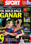 Portada diario Sport del 16 de Marzo de 2014