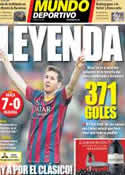 Portada Mundo Deportivo del 17 de Marzo de 2014