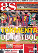 Portada diario AS del 24 de Marzo de 2014