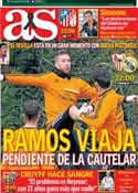 Portada diario AS del 26 de Marzo de 2014