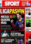 Portada diario Sport del 26 de Marzo de 2014