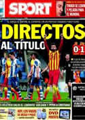 Portada diario Sport del 30 de Marzo de 2014